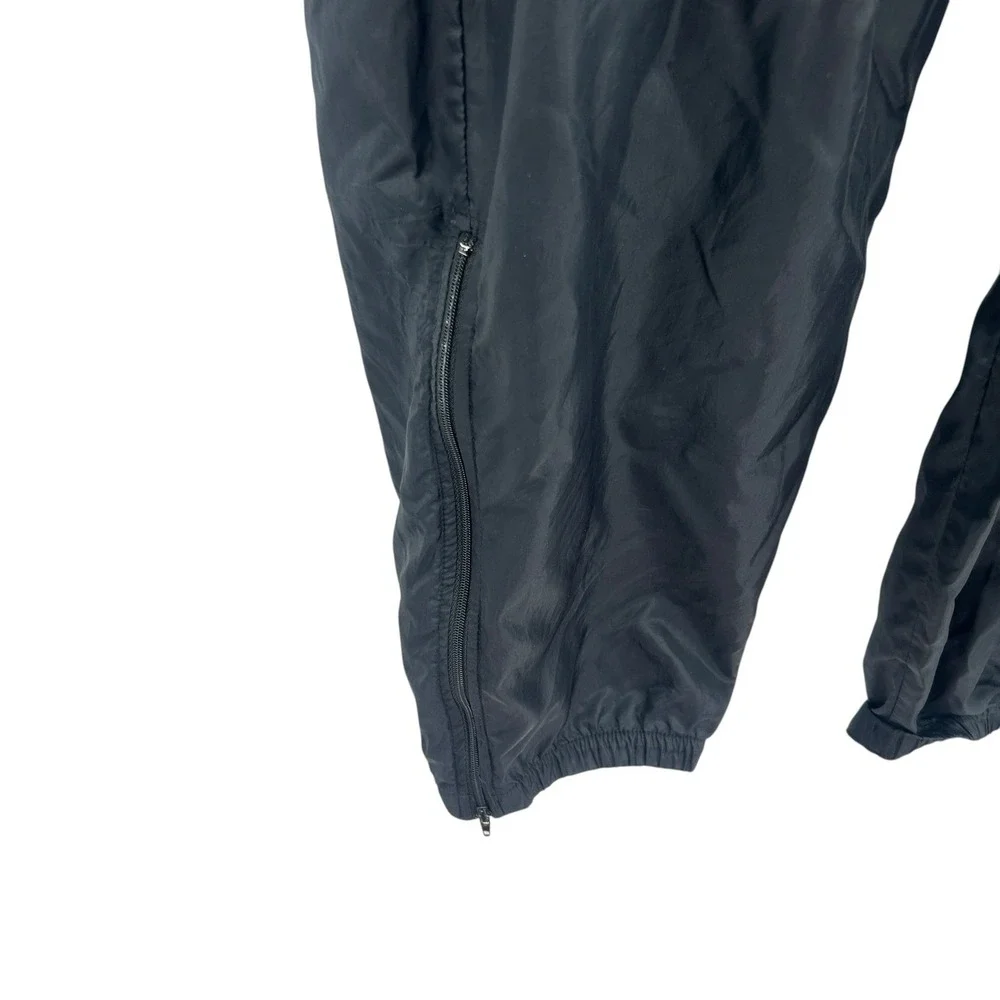 Nike Track Pants XL Black Nylon Windbreaker Athletic Joggers Y2K Streetwear‎